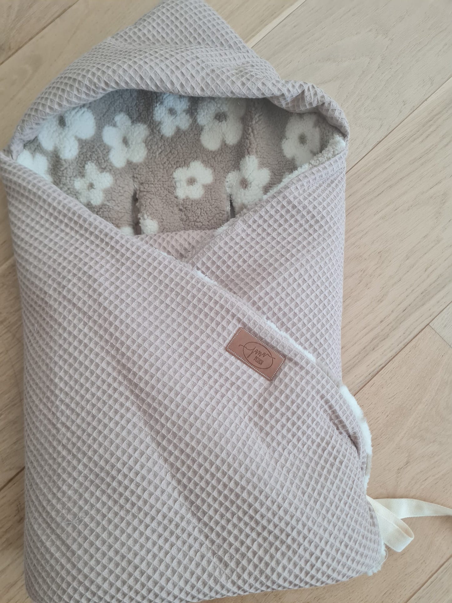 Einschlagdecke "sand/teddy Blume"