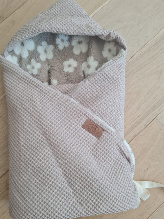 Einschlagdecke "sand/teddy Blume"