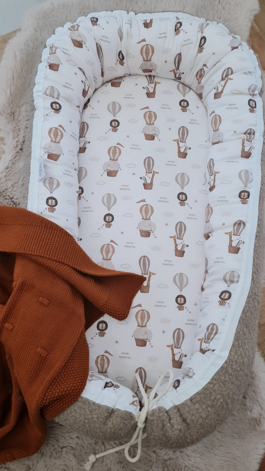 Babynestchen "boucle/safari Heißluftballon"