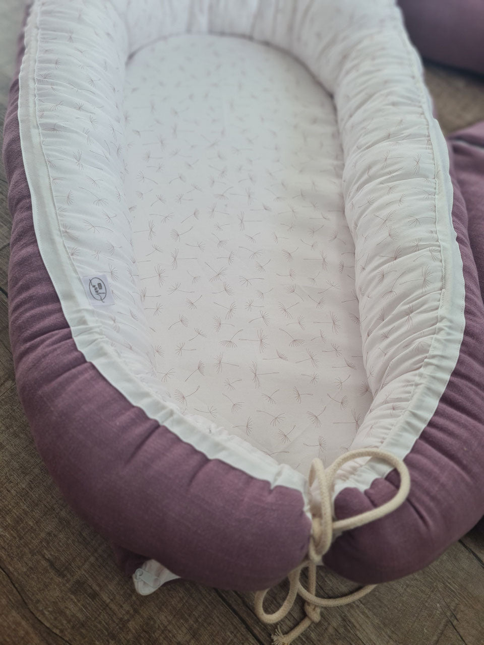 Babynestchen "Pusteblume" waffeljersey altrosa