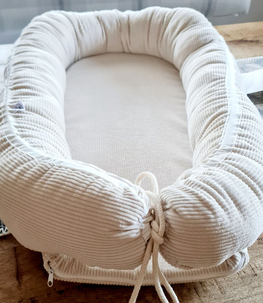 Babynestchen "Cord-Sand"